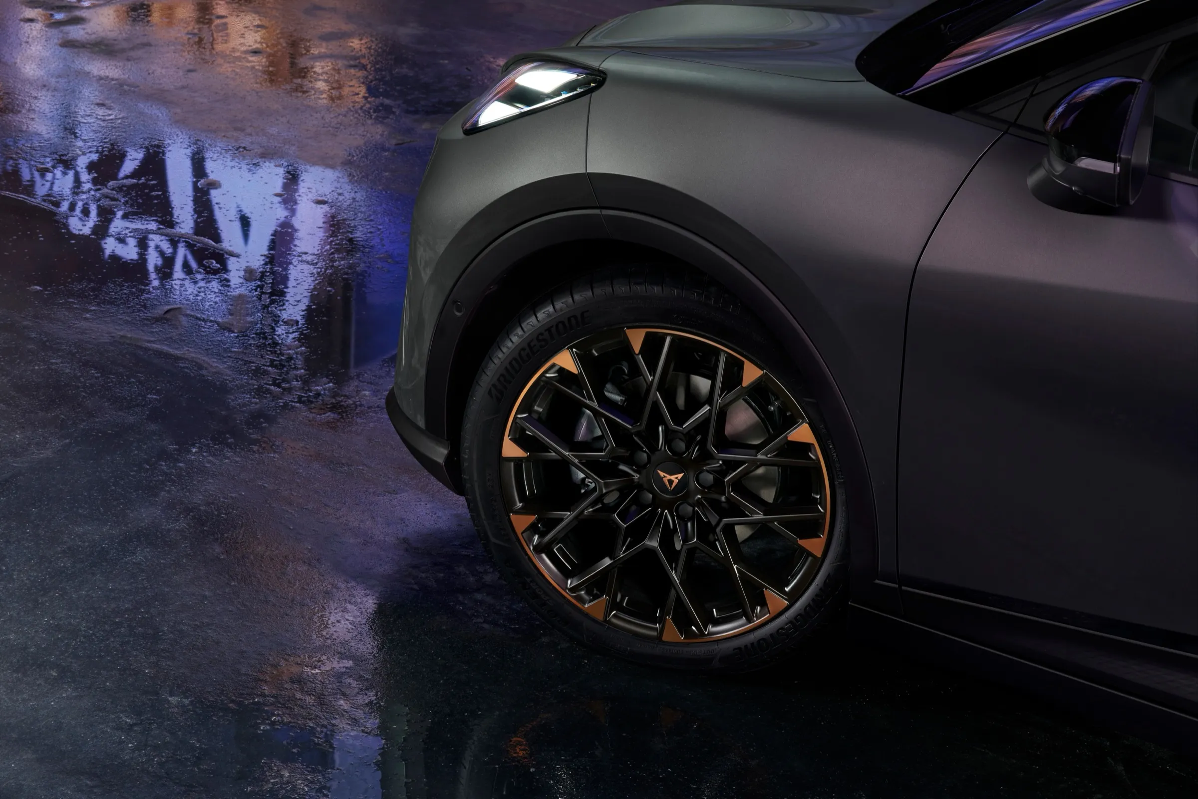 Cupra Raval alloy wheel with copper details