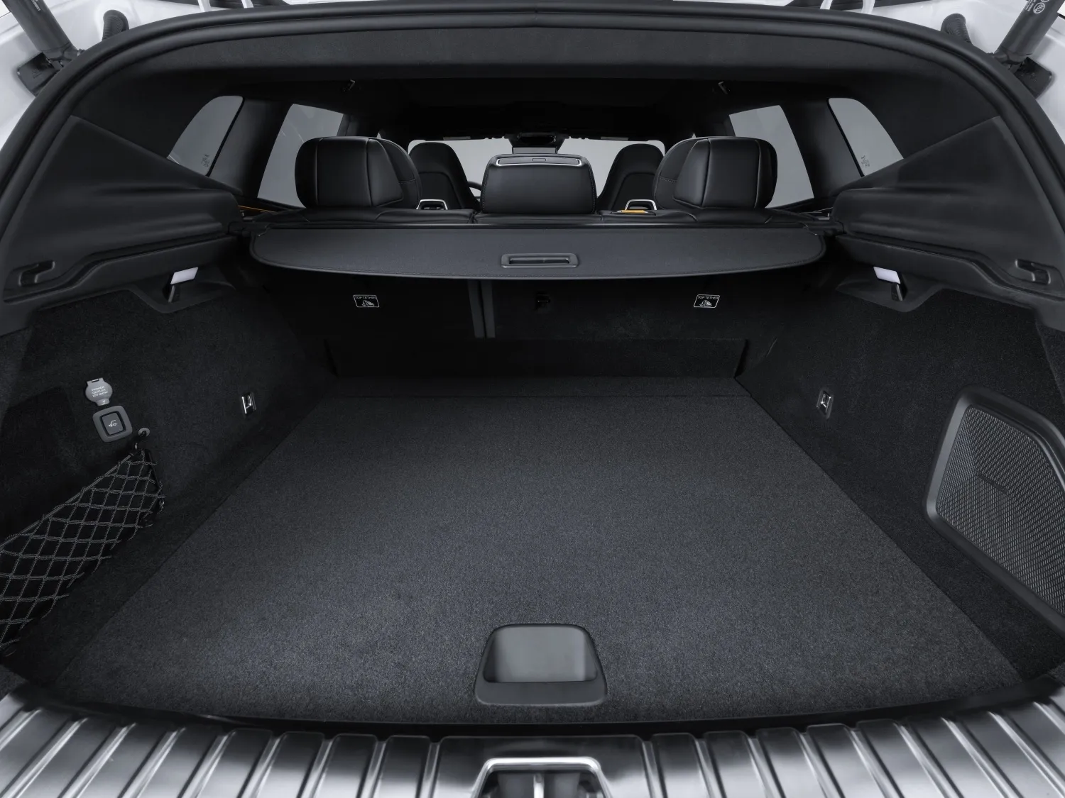 Polestar 4 SUV boot with the rear seats up