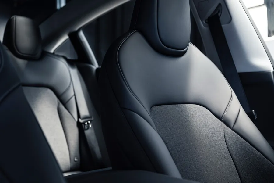 Tesla Model 3 black front seats