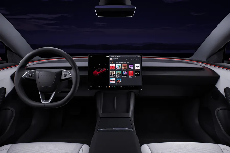 Tesla Model 3 Premium dashboard and centre screen